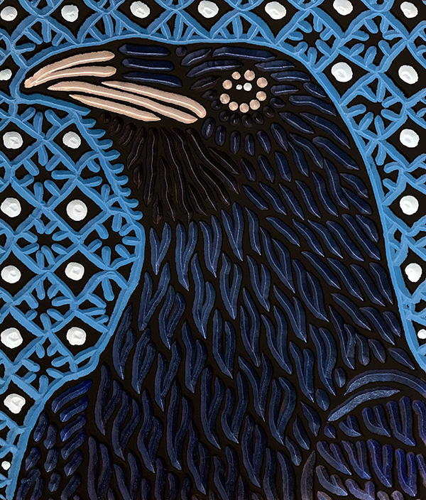 midnight blue Crow