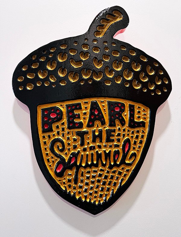 Acorn woodcarving "Pearl the Squirrel"
