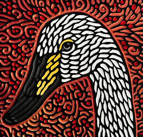 Trumpeter Swan Woodcut